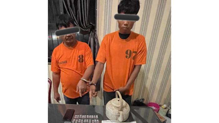 Miliki Sabu, 2 Warga Desa Martelu Digelandang ke Mapolres Tanah Karo, Satu di Antaranya Diduga PNS