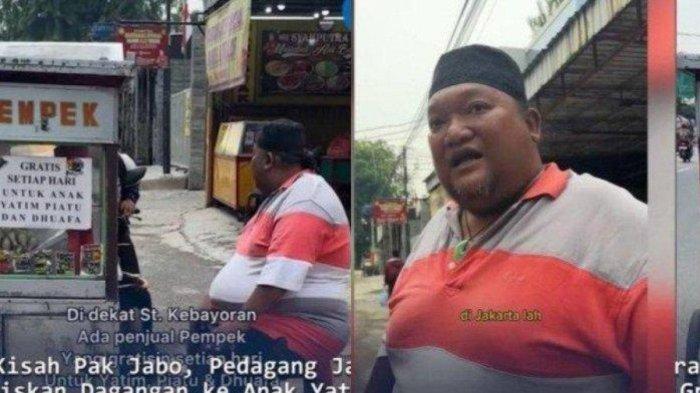 SOSOK Bang Jabo, Penjual Pempek Gratiskan Dagangannya Untuk Anak Yatim, Dulu Hidup Susah di Jalanan