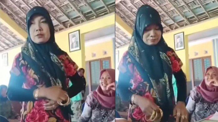 SOSOK Emak-emak Pakai Banyak Emas Datang Ambil Bansos, Ternyata Juragan Beras, Senyum Disoraki Warga