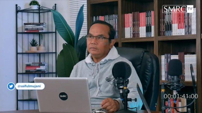 LEMBAGA SURVEI - Pendiri lembaga survei Saiful Mujani Research and Consulting (SMRC), Saiful Mujani. (Tribunnews.com/Ibriza Fasti Ifhami)