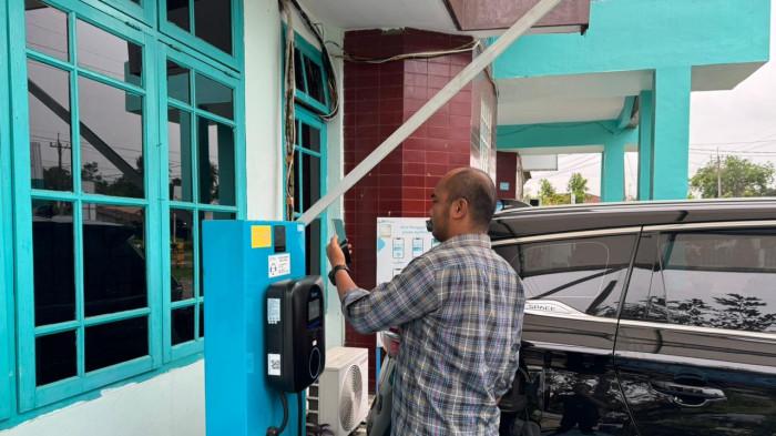 Salah satu pemudik di kabupaten Langkat