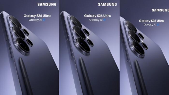 TAMPILAN MENAWAN- Samsung Galaxy S26 Ultra tampil menawan dengan warna ungu kebiruan atau Cobalt Violet.