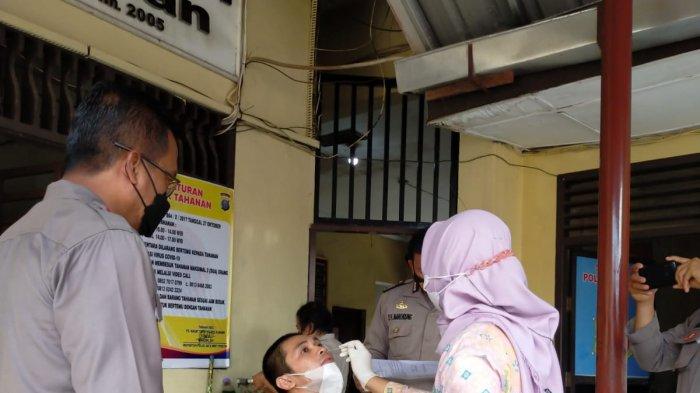 Sat Tahti Polres Asahan Sweb Rapid Tes Anti Gen Terhadap 8 Orang Tahanan