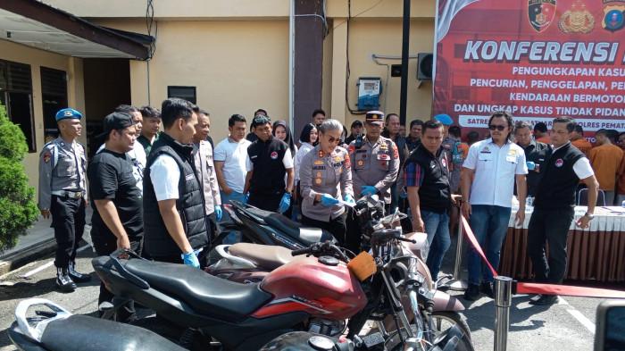 Kapolres Pematangsiantar AKBP Sah Udur  Ungkap 9 Kasus Pencurian, Penggelapan, dan Penadahan Ranmor