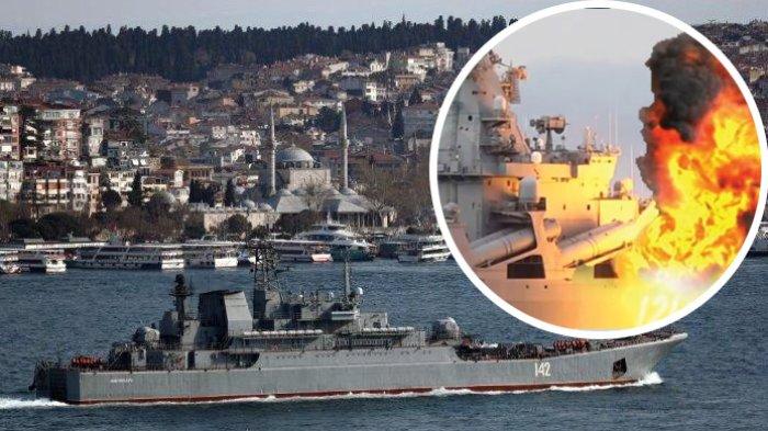 JET TEMPUR UKRAINA Kembali Tenggelamkan Kapal Perang Rusia, Sebelumnya Moskva, Kini Novocherkassk