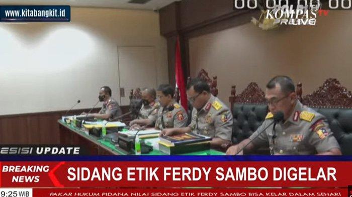 SOSOK Mantan Kapolda Jawa Barat Pimpin Sidang Etik Irjen Ferdy Sambo