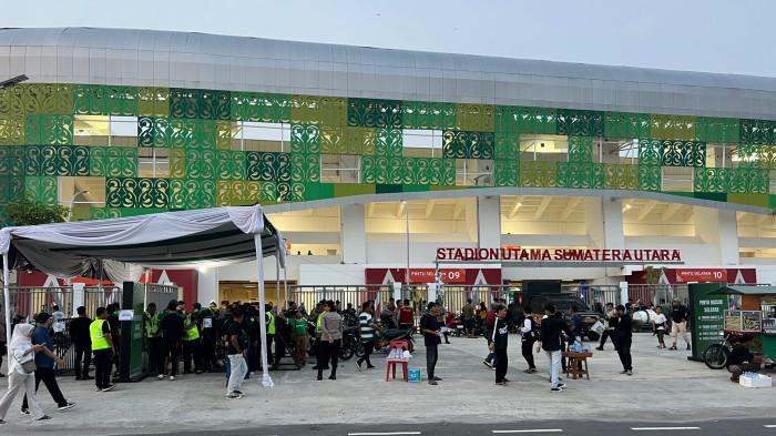 Suasana Stadion Utama Sumatra Utara Jelang Laga PSMS Medan Kontra Garudayaksa FC