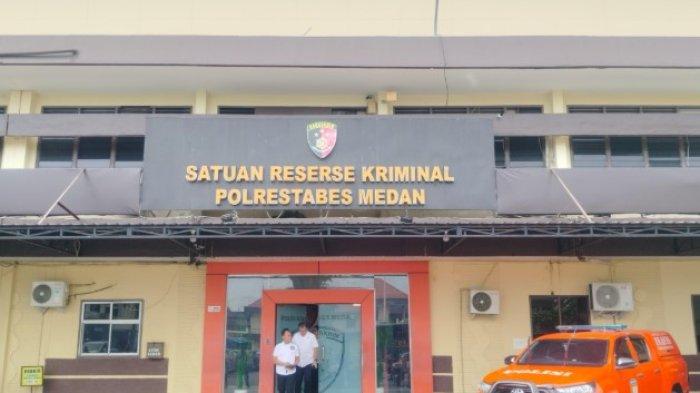 Suasana gedung Satuan Reserse Kriminal (Sat Reskrim) Polrestabes Medan, beberapa waktu lalu. 