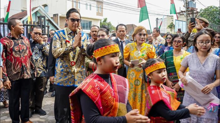 Safari Natal di Gereja HKBP Sei Agul, Rico Ingatkan soal Narkoba dan Gawai