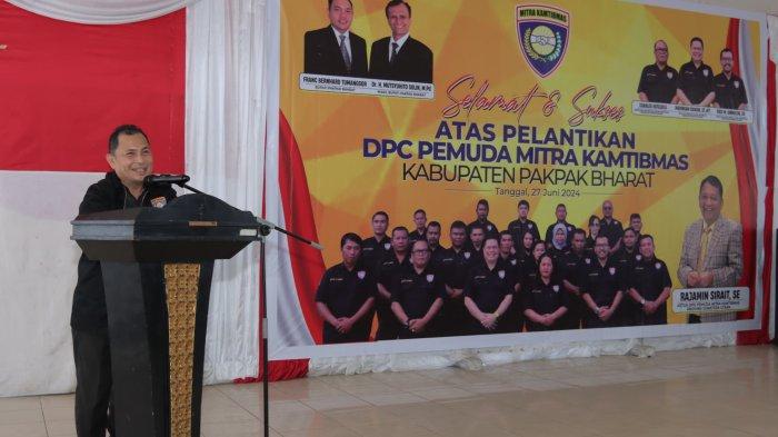 Hadiri Pelantikan DPC Pemuda Mitra Kamtibmas Pakpak Bharat, Surung Bantjin: Semoga akan Ada di Dairi