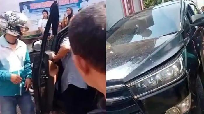 TABRAK SISWA SD: Sebanyak delapan orang siswa sekolah SDN Sukaratu 5 di Kelurahan Sukasari, Kecamatan Majsari, Kabupaten Pandeglang, Banten, menjadi korban kecelakaan tunggal, Kamis (29/4/2026).