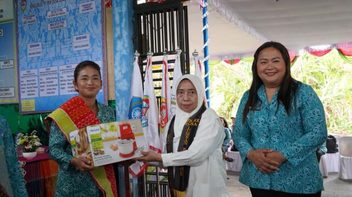 TP PKK Sumut Memonitor Desa Lumbanpea Timur sebagai Desa Usaha