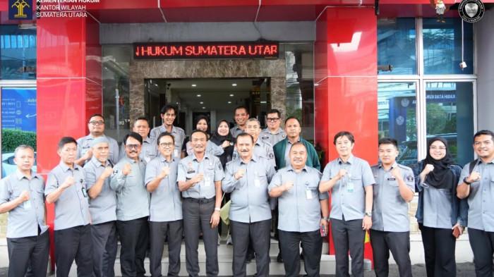 Tim DJKI Kunjungi Kanwil Kemenkum Sumut, Mantapkan Koordinasi Pelaksanaan Kegiatan