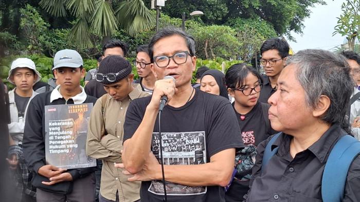 Usman Hamid ditemui usai Aksi Kamisan