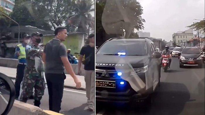 VIRAL Mobil Pajero Berpelat Dinas Polisi Ugal-ugalan, Maksa Masuk Jalur Busway dan Nyalakan Sirene