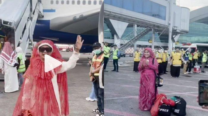 VIRAL Momen Kepulangan Jemaah Haji Asal Sulsel Bak Ajang Model Busana, Pakai Emas hingga Baju Glamor