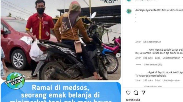 VIRAL, Ngaku Sudah Taat Pajak, Wanita Ini tak Mau Bayar Belanjaan di Alfamart, Malah Teriak-teriak