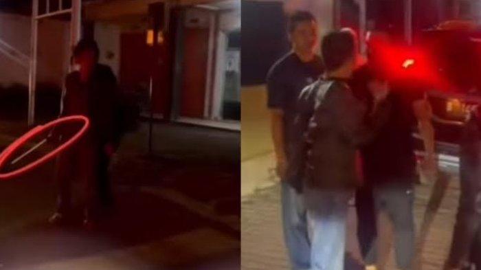 Viral Aksi Pengemudi Fortuner Acungkan Samurai pada Pengendara Lain, Cekcok karena Bersenggolan