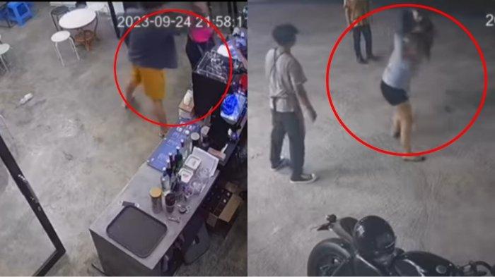 Viral Pria Berkali-kali Aniaya Kekasih di Tempat Umum, Dipukul, Dicekik dan Ditendang Hingga Jatuh