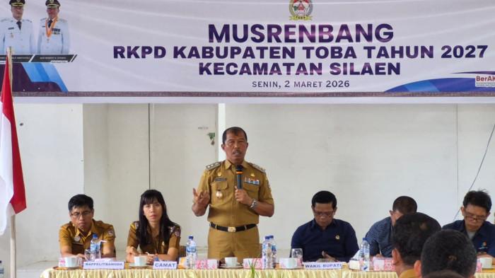 Wabup Toba Hadiri Musrenbang RKPD 2027 Silaen
