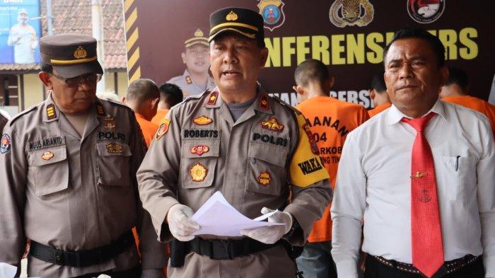 Polres Tebing Tinggi Paparkan Kasus Pengungkapan Narkoba Selama Maret