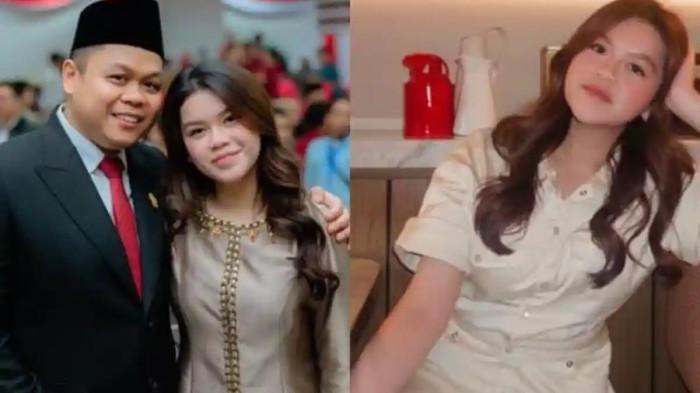 KELOLA DAPUR MBG - (Kiri) Momen kebersamaan Wakil Ketua DPRD Sulsel Yasir Machmud dengan anak sulungnya Yasika Aulia Ramadhani dan (Kanan) Foto Yasika Aulia yang kelola 41 dapur MBG.