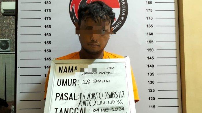 Wiraswasta Nyambi Jual Sabu, Satres Narkoba Polres Labuhanbatu Tangkap Pelaku di Kebun Sawit