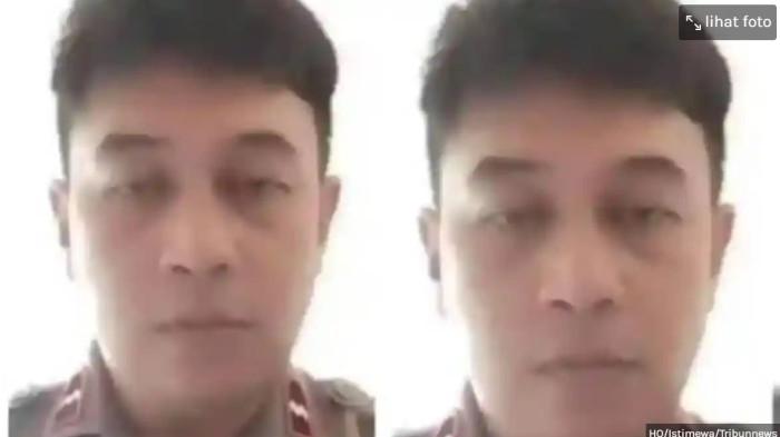 CURHAT - Aipda Vicky Aristo Katiandagho curhat dimutasi di tengah menangani kasus korupsi.