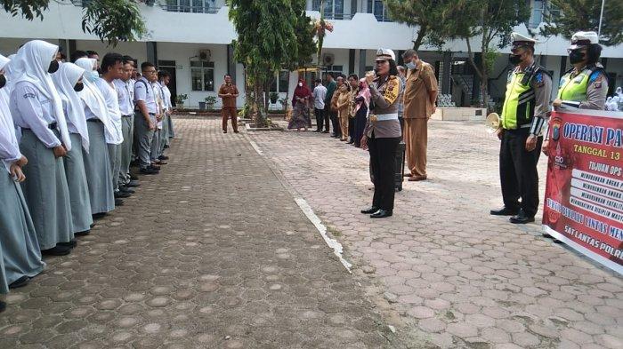Ops Patuh Toba 2022, Polres Tebingtinggi Gelar Sosialisasi di SMA Negeri 1