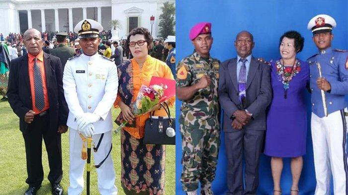 Alex Tiris saat menemani anaknya di Akademi Angkatan Laut