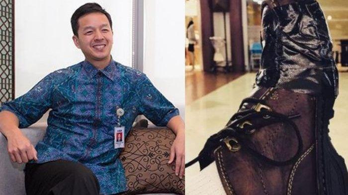 Tak Malu Sepatu Robek, Anak Orang Terkaya di Indonesia Ini Lapisi Sepatunya Pakai Lakban, Hemat