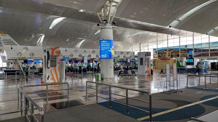 Jelang Berakhirnya Penyekatan Mudik, Kondisi Bandara Kualanamu Masih Tampak Sepi