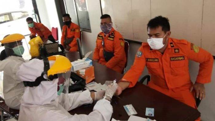 Basarnas Tanjungbalai dan Rescue Boat 301 Lakukan Rapid Test Massal, Seluruh Personel Non Reaktif