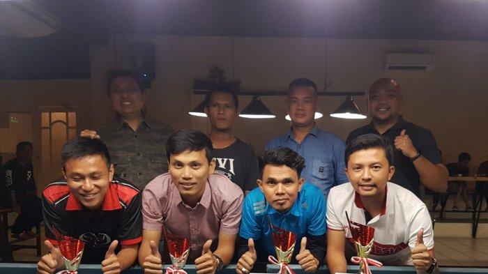 Tambah Jam Terbang, Atlet Pelatda Merajai Turnamen Biliar Nine Ball Open Handycap.