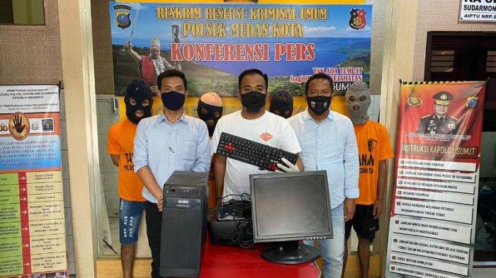 Komplotan Pembobol Kantor Notaris Ditangkap Petugas Reskrim Polsek Medan Kota