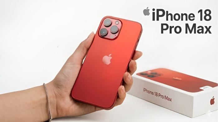 TAMPILAN MENAWAN- Apple iPhone 18 Pro Max diperkirakan tampil dengan desain yang menawan.