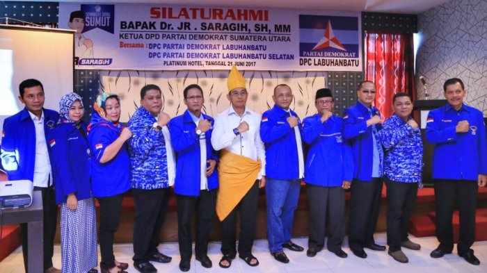 Demokrat Tapsel dan Tanjungbalai Dukung JR Saragih Jadi Gubernur Sumut