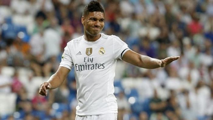 Casemiro, geladanng bertahan Real Madrid.