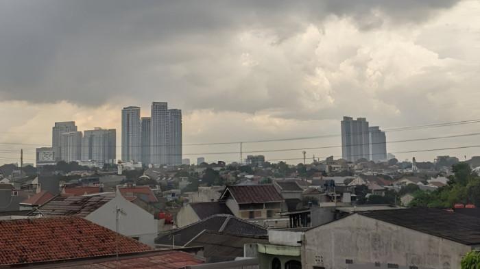 CUACA MENDUNG- Ilustrasi kondisi cuaca mendung di satu wilayah yang ada di Indonesia.
