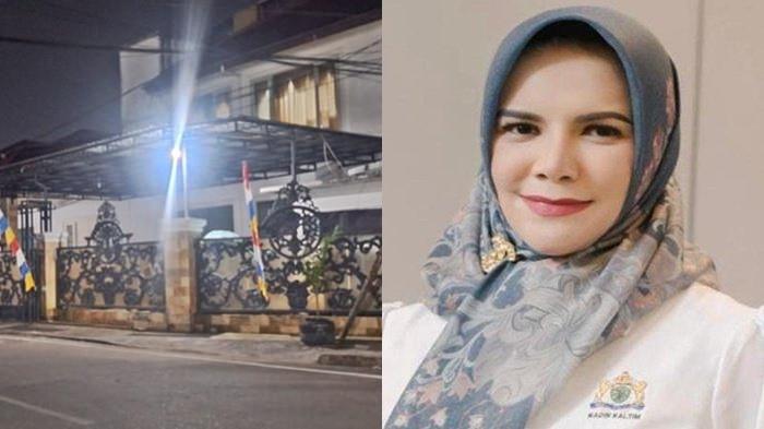 KASUS SUAP - Penampakan rumah Dayang Donna Faroek di Jalan Sei Barito Nomor 18, Kelurahan Pelabuhan, Kecamatan Samarinda Kota, Kota Samarinda, Provinsi Kaltim, pasca ditetapkan tersangka KPK kasus dugaan suap IUP di Kalimantan Timur