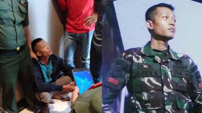 Deka, tentara gadungan yang diamankan TNI di Linud 100/PS (Screenshot Facebook)