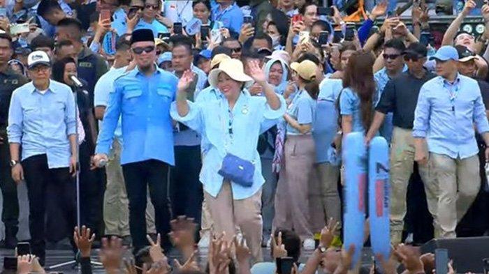 KAMPANYE AKBAR Prabowo-Gibran di GBK, Ahmad Dhani Sebut Titiek Soeharto Calon Ibu Negara