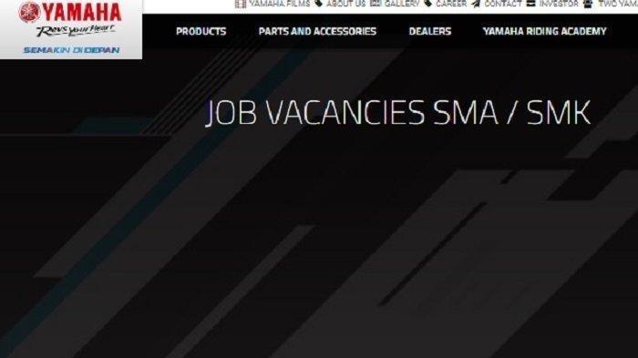 LOWONGAN KERJA Honda Pendaftaran hingga 6 Maret, Lowongan Yamaha, cek Syarat dan Link Cara Mendaftar