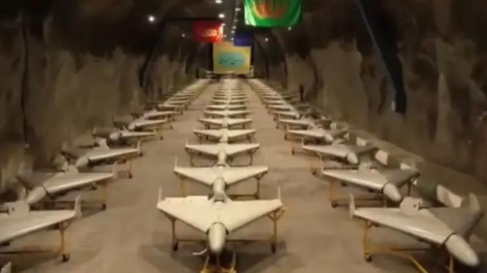 drone iran di bawah tanah