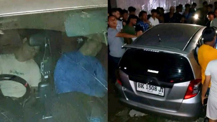 dua mahasiswa meninggal dalam mobil