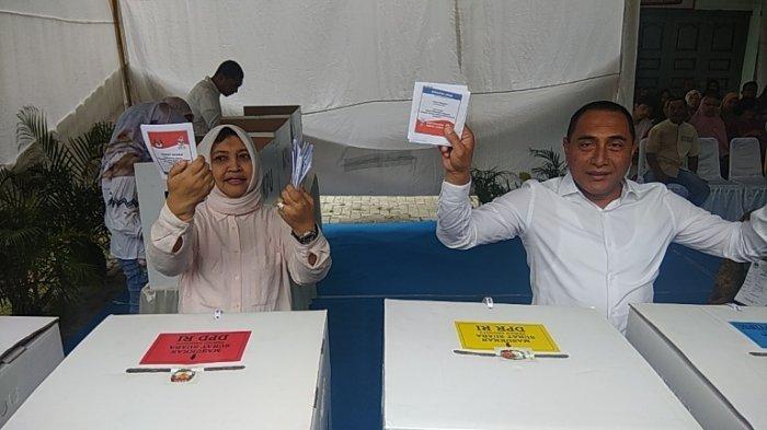 Mencoblos Bersama Keluarga, Gubernur Edy Rahmayadi Komentar Soal Lipatan Kertas Suara