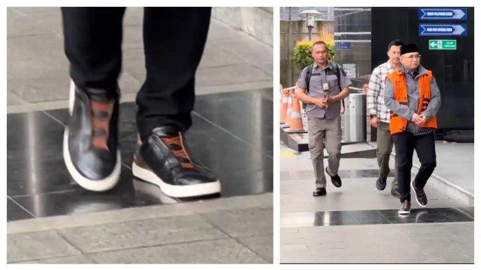 Mantan Menteri Agama Yaqut Cholil Qoumas atau Gus Yaqut tampil necis saat kembali ke Rutan KPK pada Selasa (24/3/2026) sekitar pukul 10.32 WIB. Gus Yaqut terlihat mengenakan sepatu Zegna Triple Stitch Sneaker Black/Brown.