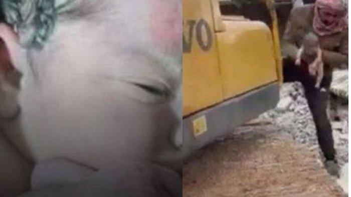Sesuai Arti Namanya, Keajaiban Aya, Bayi Lahir di Bawah Reruntuhan Gempa, Ibunya Meninggal Dunia