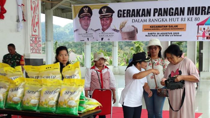 gerakan pangan murah serentak di pakpak hari ini