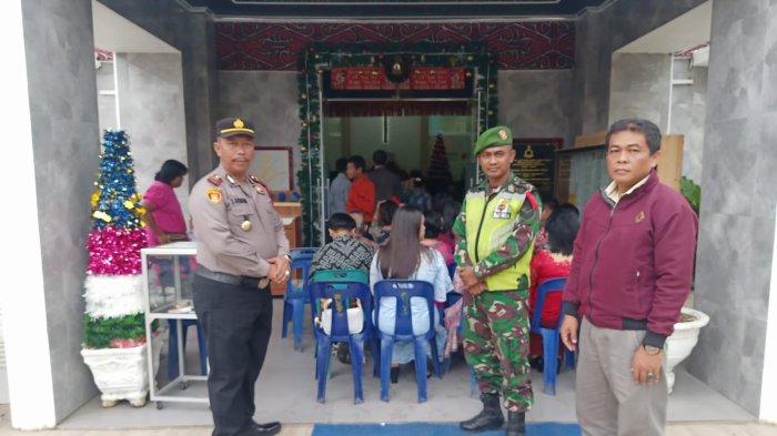 Ibadah Natal di Gereja HKBP Tebing Tinggi Dapat Pengawalan Personel Gabungan
